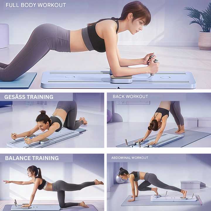 Complete Pilates Reformer Set - CoreFlex Pro-Purple-State of Style