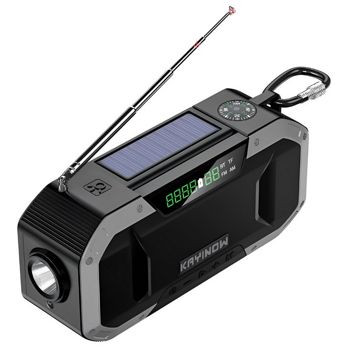 Comprehensive Emergency Radio - SurvivorLight-Black-State of Style