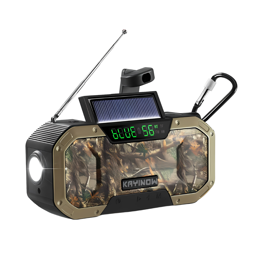 Comprehensive Emergency Radio - SurvivorLight-Brown-State of Style