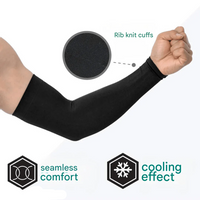 Compression Armsleeve - VitalFlex-1 Pack-Black-State of Style