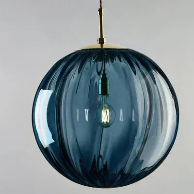 Contemporary LED Pendant Light - LumiWave-Blue-15cm-State of Style