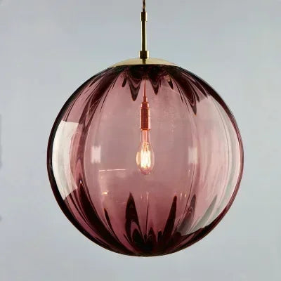 Contemporary LED Pendant Light - LumiWave-Red-15cm-State of Style