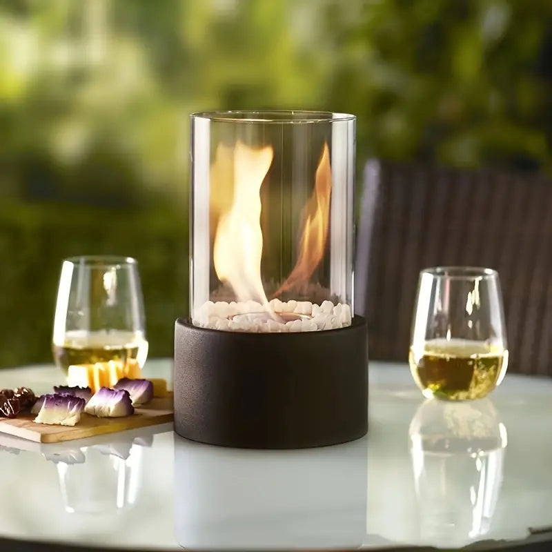 Contemporary Portable Flame Source - GlowFlicker-State of Style