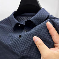Contour Casual Polo Shirt | Comfortable Men's Top-Deep Blue-S-State of Style