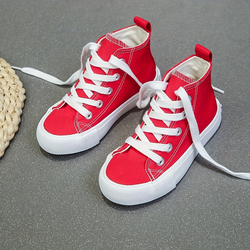 Cool High-Top Sneakers Rilo – For Kids Who Love to Move-Red-4-State of Style
