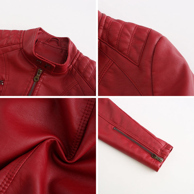 Cool Leather Ladies Jacket - Nova-Brown-XS-State of Style