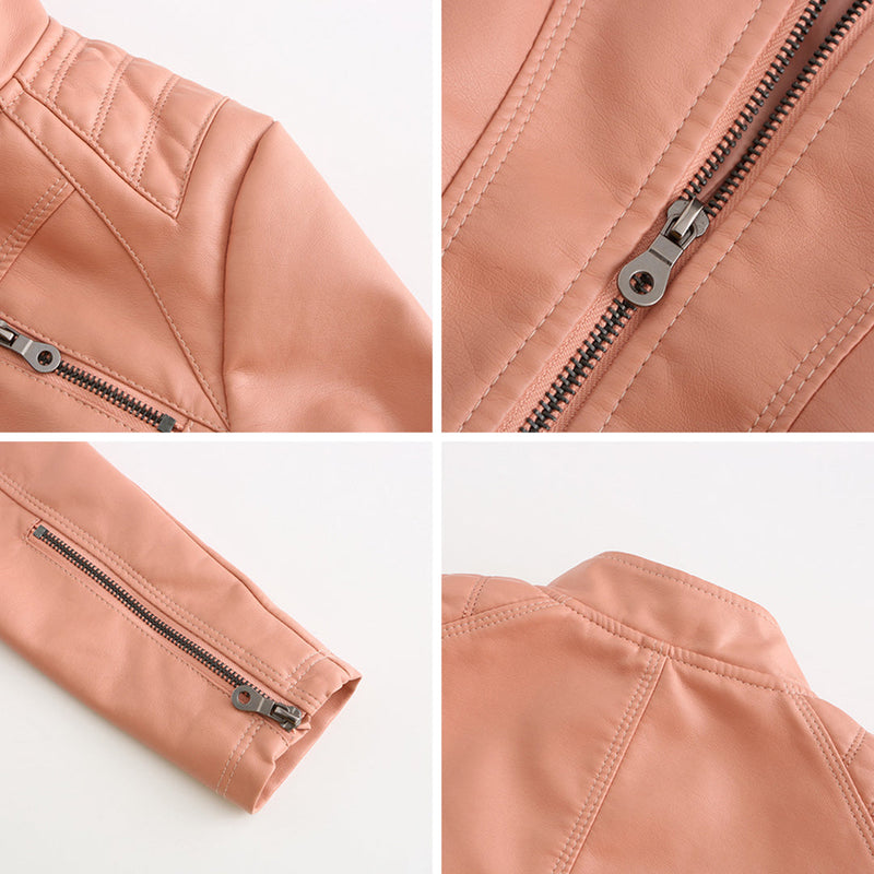 Cool Leather Ladies Jacket - Nova-Brown-XS-State of Style