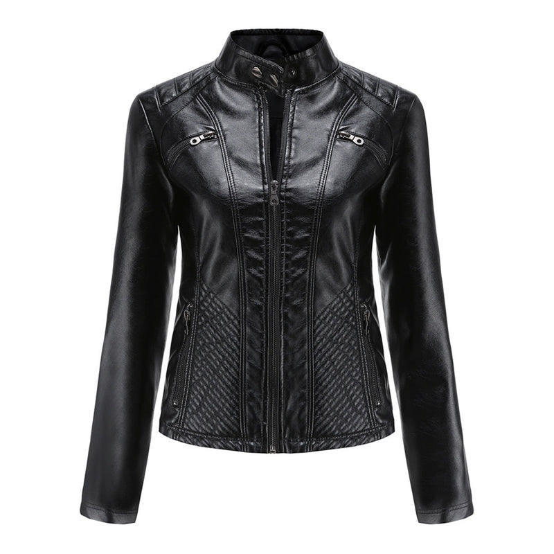 Cool Leather Ladies Jacket - Nova-Brown-XS-State of Style