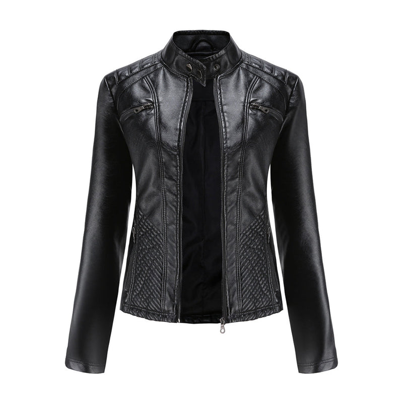 Cool Leather Ladies Jacket - Nova-Brown-XS-State of Style