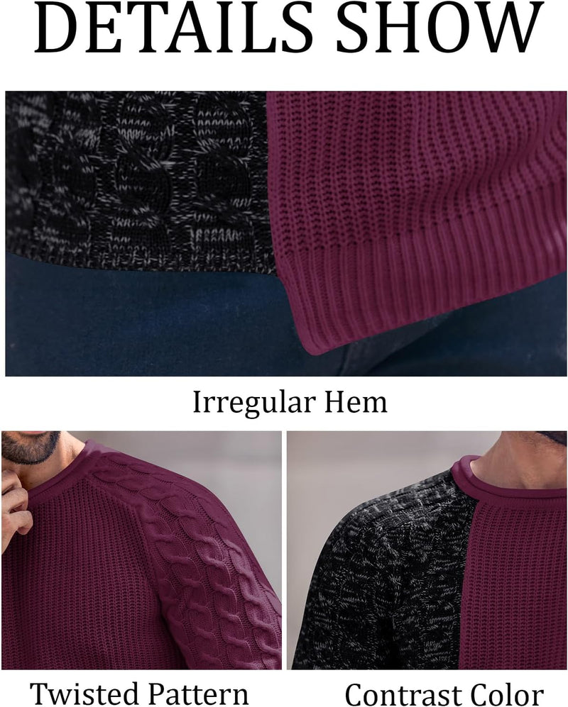 Cool Men's Sweater - Damian-White Grey-M-State of Style