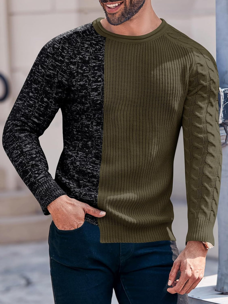 Cool Men's Sweater - Damian-White Grey-M-State of Style