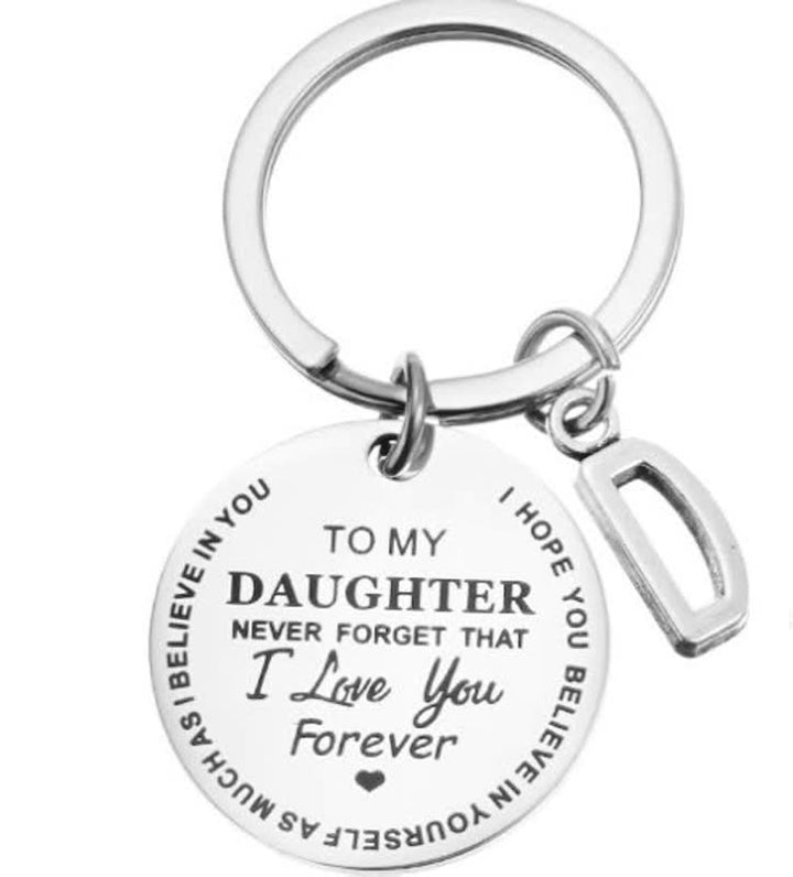 CoolHanger | Stainless Steel Keychain-Keychain A-Silver: Daughter-30mm-State of Style