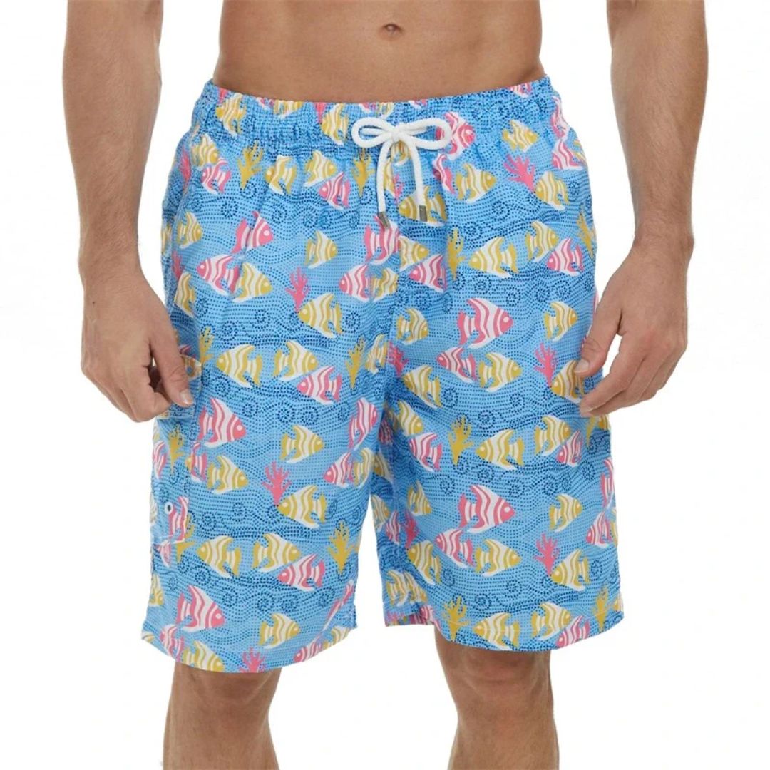 Cooper Swim Shorts | Quick-Drying & Stylish-Light Blue-S-State of Style