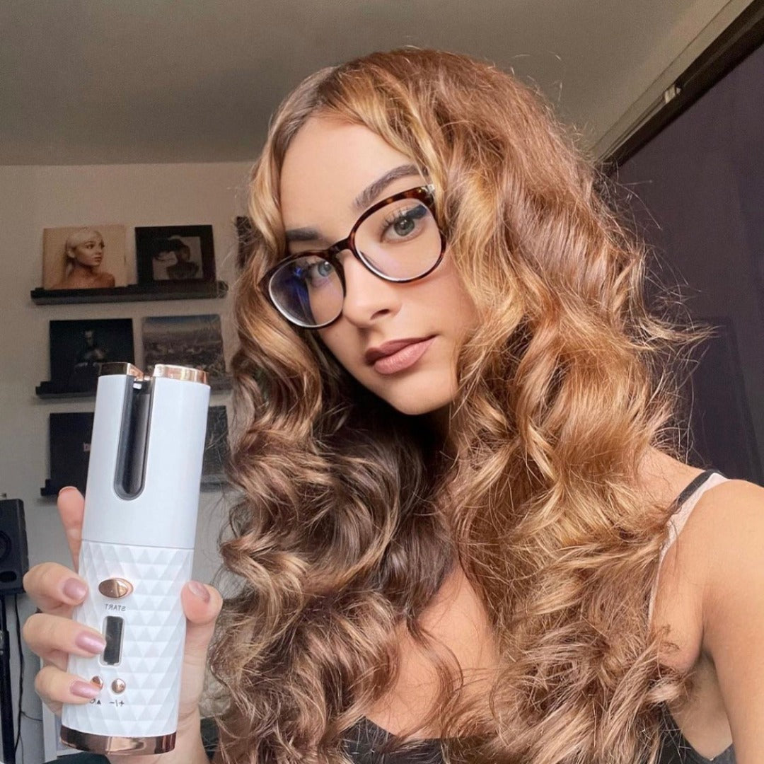Cordless Curling Iron - CurlMate-White-State of Style