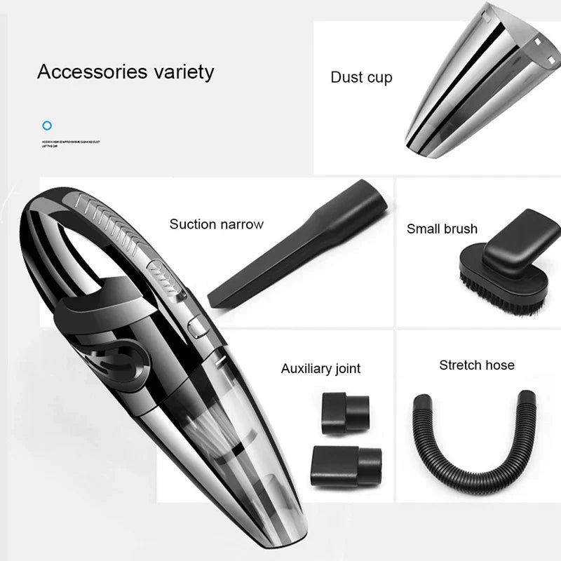 Cordless Vacuum Cleaner with Powerful Cyclonic Suction - PowerSuction-Black-State of Style