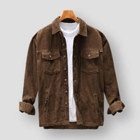 Corduroy Men's Shirt - David-Brown-S-State of Style