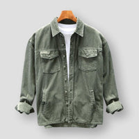 Corduroy Men's Shirt - David-Green-S-State of Style