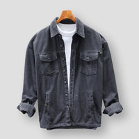 Corduroy Men's Shirt - David-Grey-S-State of Style