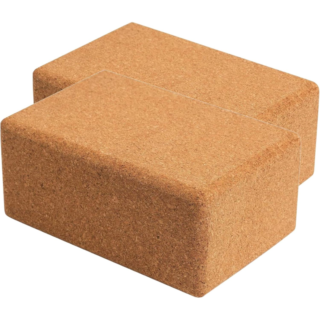 Cork Yoga Blocks – Natural, Non-Slip, Odourless (2-Pack)-State of Style