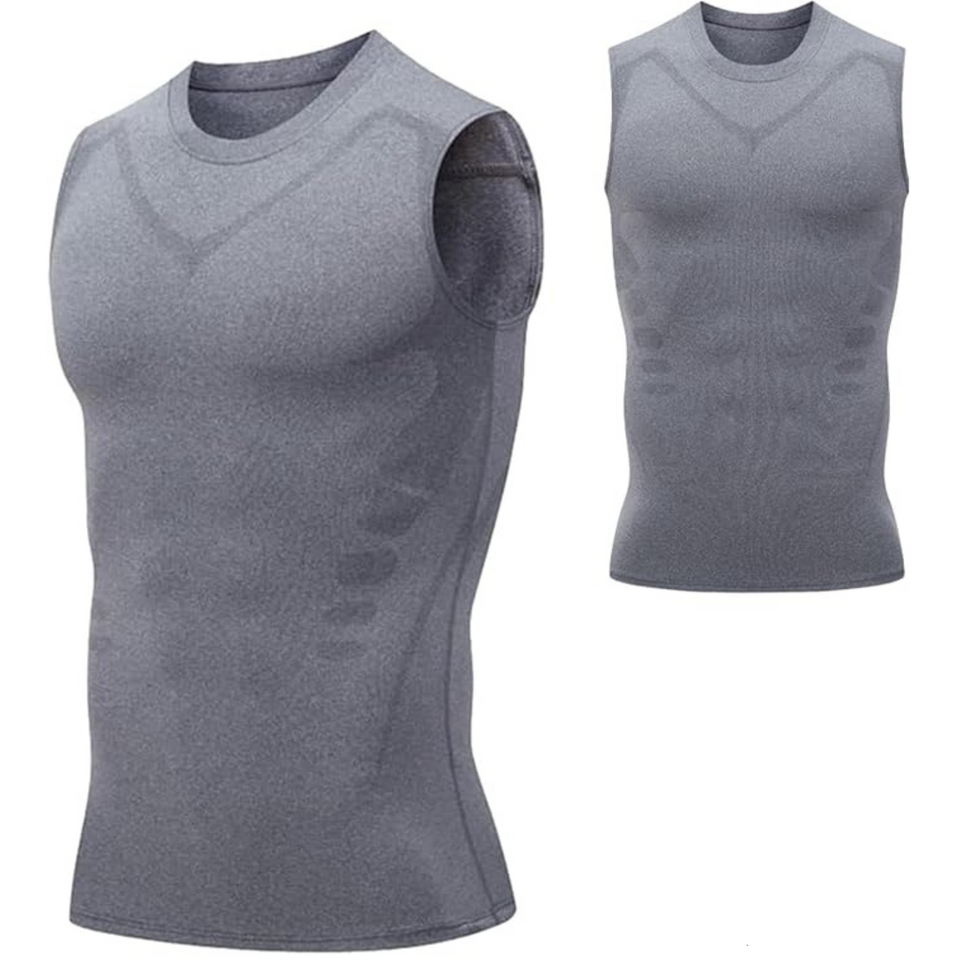 Corrective Dress Shirt – CoreForm Bodyshape-Gray-S (50-70kg)-State of Style