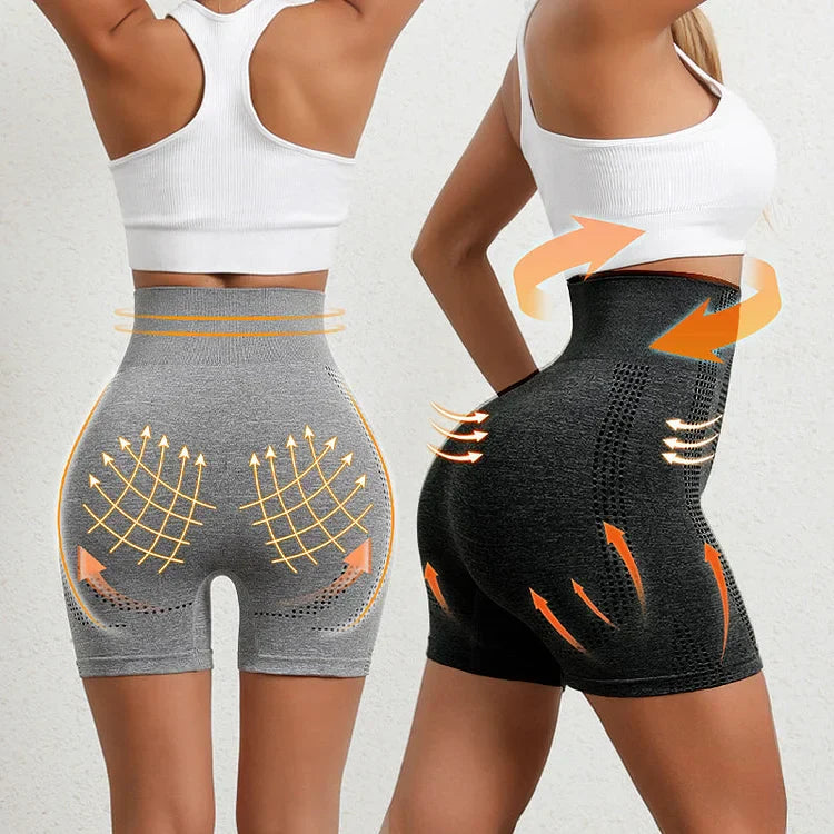 Corrective Shapewear Shorts - Nova | With Push-up effect-Black-S-State of Style