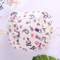 Portable Drawstring Cosmetic and Toiletry Bag
