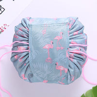 Portable Drawstring Cosmetic and Toiletry Bag
