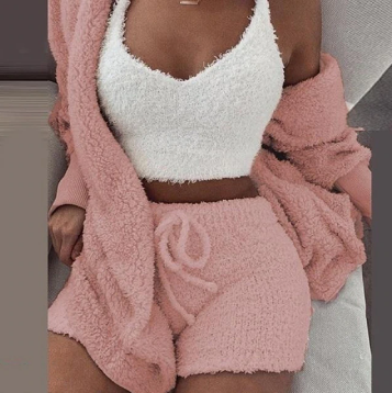 Cosy Knit Dress | Soft & Warm Winter Wear-Pink-S-State of Style