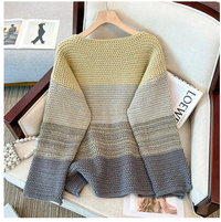 Cosy Plus Size Lazy Day Patch Colour Sweater-Green-L-State of Style