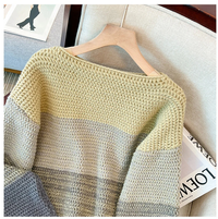 Cosy Plus Size Lazy Day Patch Colour Sweater-Green-L-State of Style
