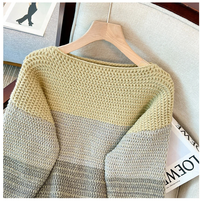 Cosy Plus Size Lazy Day Patch Colour Sweater-Green-L-State of Style