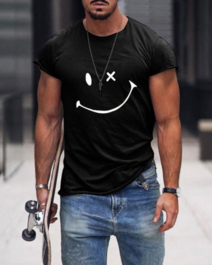 Cotton Men's T-Shirt - Arlo-Black-S-State of Style