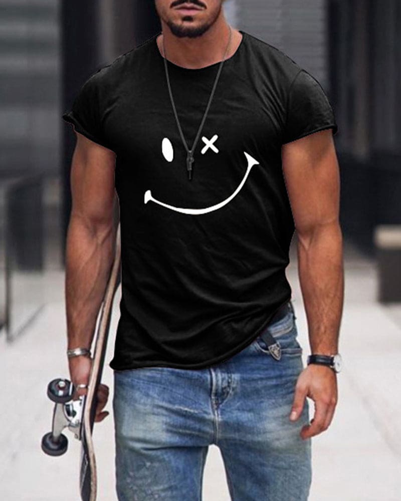 Cotton Men's T-Shirt - Arlo-Black-S-State of Style