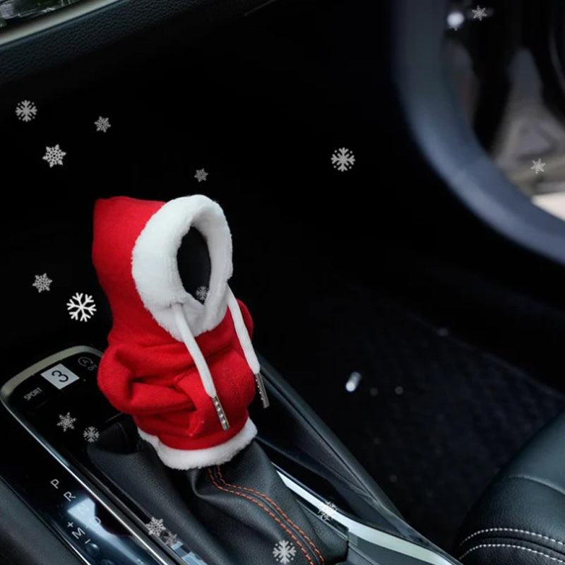 Cotton Protective Gear Shift Cover - ShiftEase-Poinsettia-State of Style