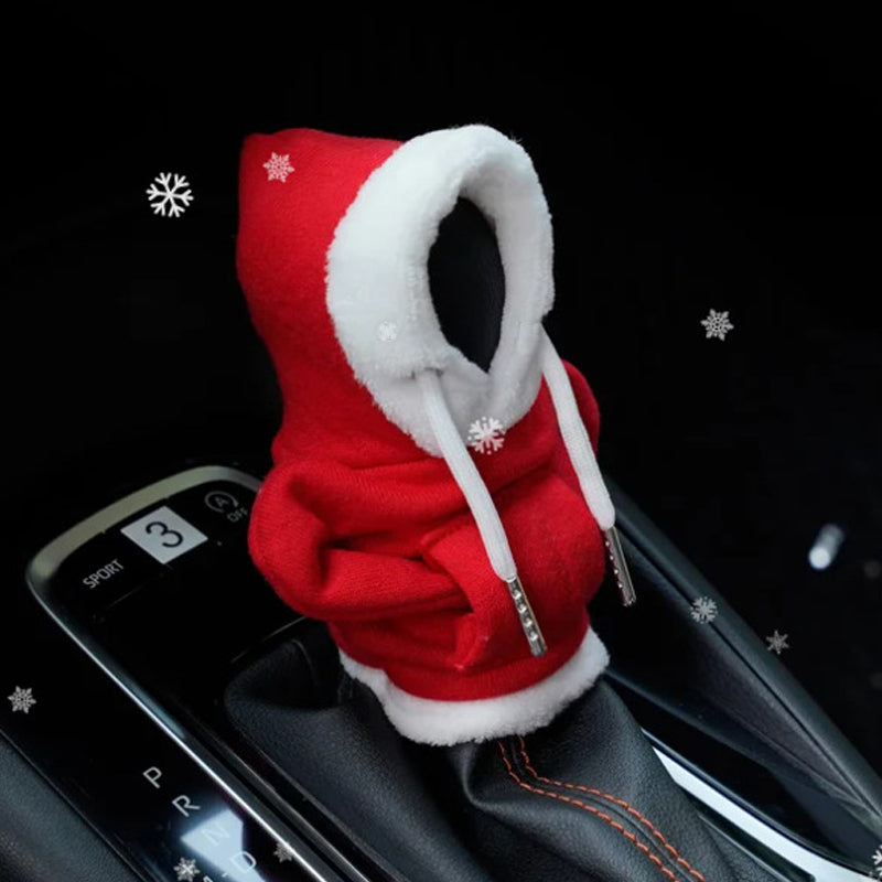 Cotton Protective Gear Shift Cover - ShiftEase-Poinsettia-State of Style