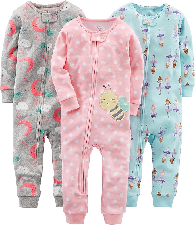 Cotton Pyjama Set for Children-Ballerina/Moon/Bee-6-9 months-State of Style