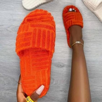Cotton Sandals | Women's Summer Footwear-Orange-4.5-State of Style