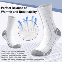 Cotton Sports Socks Unisex (6 Pairs) - Robin-Black-S - AU 6-9-State of Style
