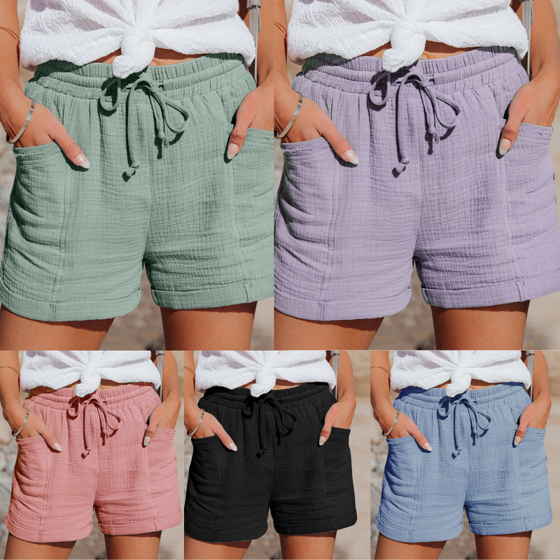 Cotton Summer Shorts - BreezeWear-Green-S-State of Style