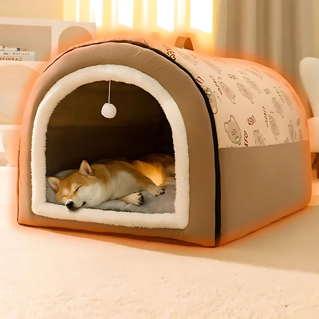 Cozy House for Dogs & Cats – SnugPod-Brown-S-State of Style