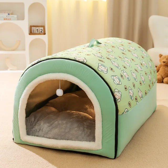 Cozy House for Dogs & Cats – SnugPod-Green-S-State of Style