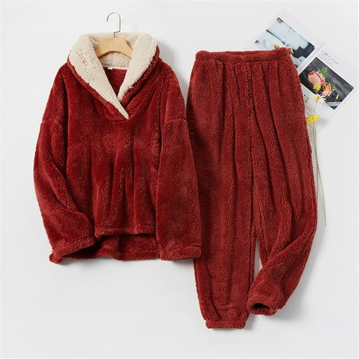 CozyPyjamas | Women's Warm Pyjama Set-Grey-M-State of Style