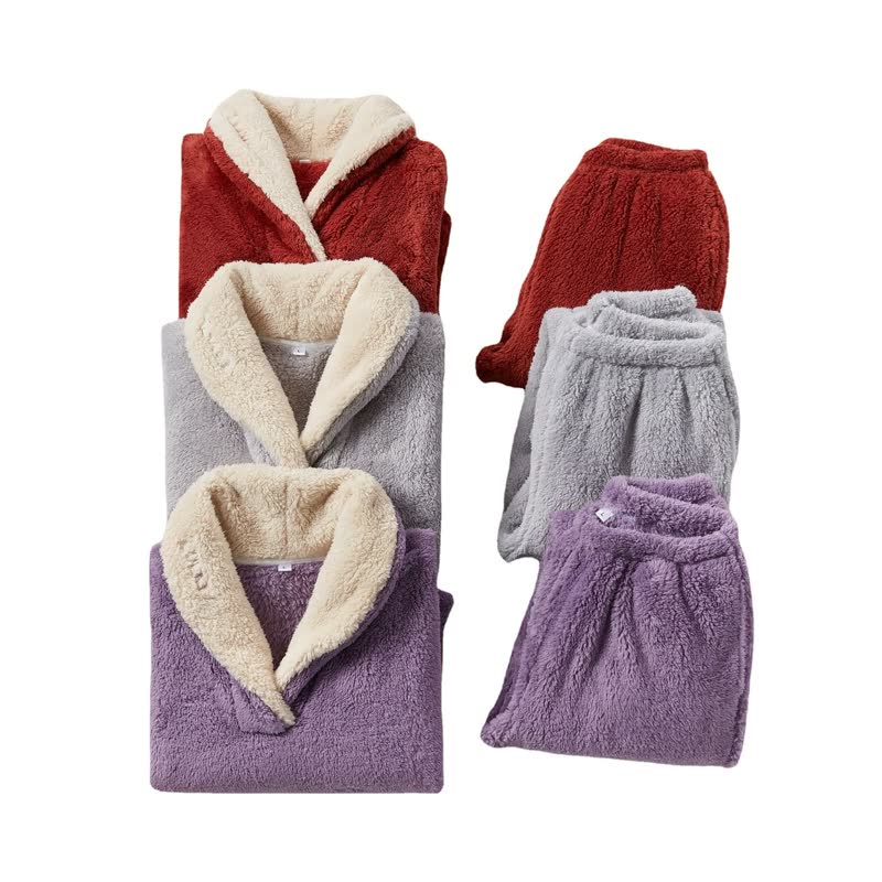 CozyPyjamas | Women's Warm Pyjama Set-Grey-M-State of Style