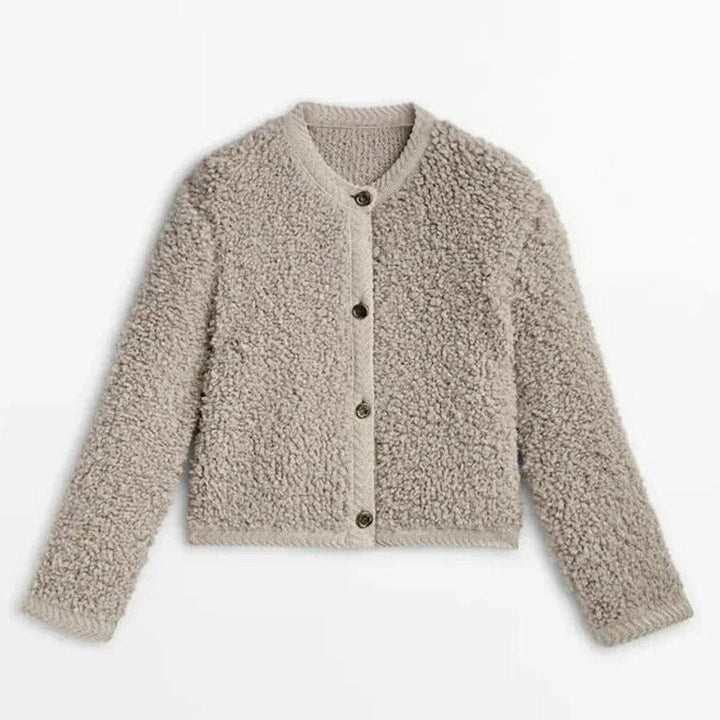 CozyTeddy | Ultra Soft Cardigan Vest - Perfect for Cosy Winter Evenings-Khaki-S-State of Style