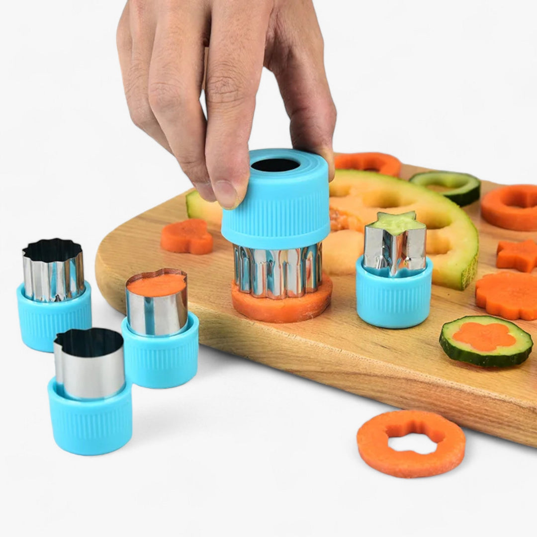 Creative Cookie and Fruit Cutter Set - StarHeart-Green-State of Style