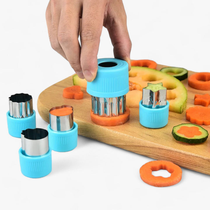 Creative Cookie and Fruit Cutter Set - StarHeart-Green-State of Style