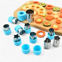 Creative Cookie and Fruit Cutter Set - StarHeart-Green-State of Style