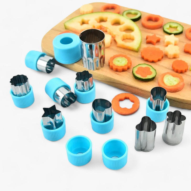 Creative Cookie and Fruit Cutter Set - StarHeart-Green-State of Style