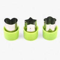 Creative Cookie and Fruit Cutter Set - StarHeart-Green-State of Style