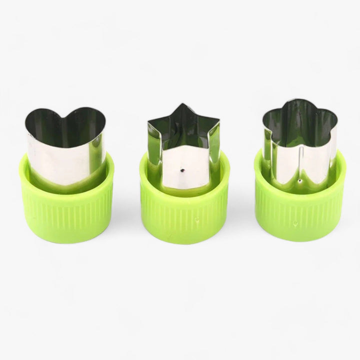 Creative Cookie and Fruit Cutter Set - StarHeart-Green-State of Style